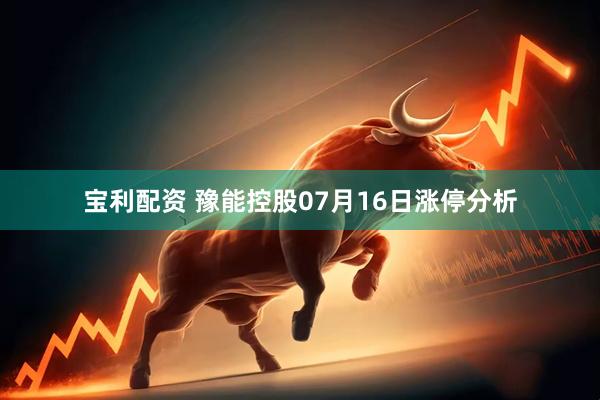 宝利配资 豫能控股07月16日涨停分析